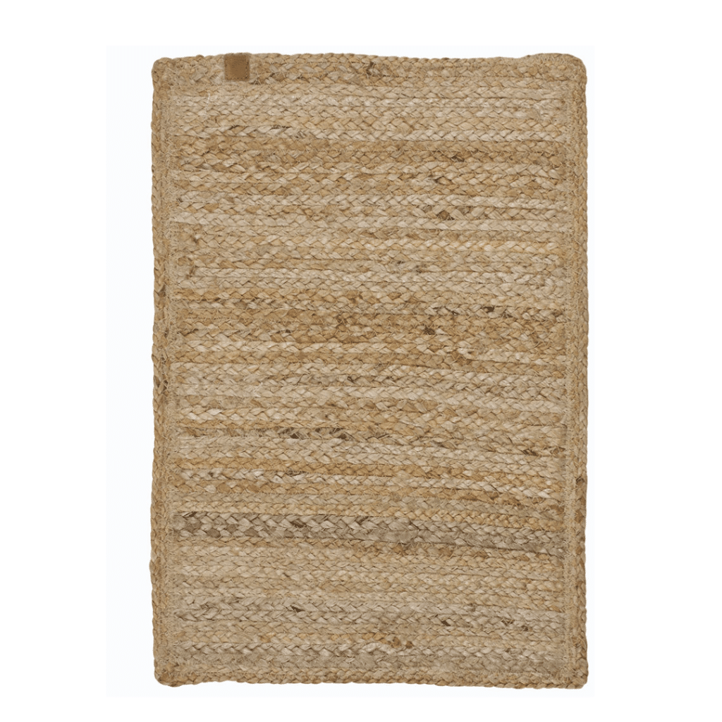 Placemat from Södahl in braided jute and a small leather detail