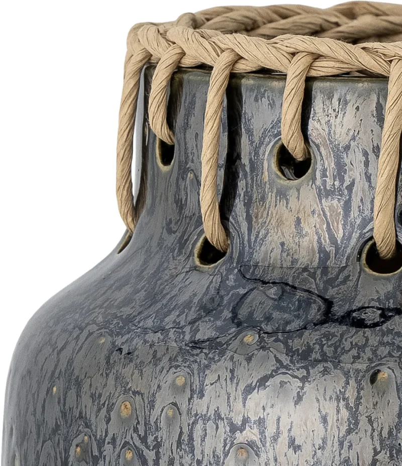 Janel Vase, Black, Bloomingville - Image 2