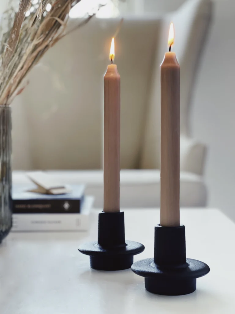 Heimat candle sticks from Normann. Look out for them in our hygge box