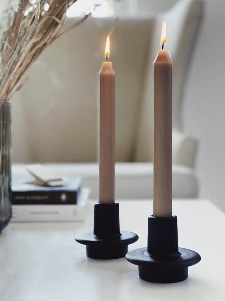 Heimat candle sticks from Normann. Look out for them in our hygge box