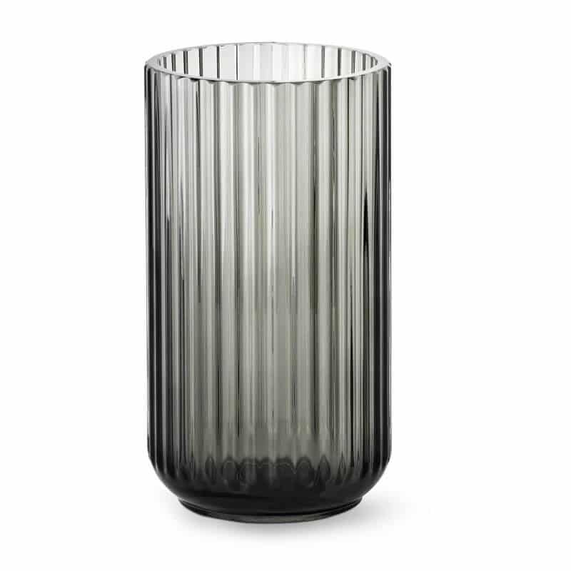 Lyngby Vase, Smoked glass nordic